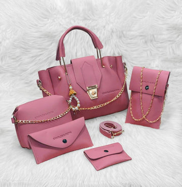 Women's Leather Handbag Set