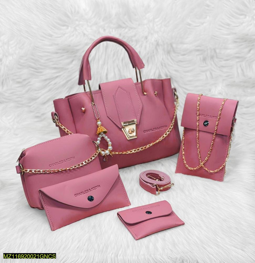 Women's Leather Handbag Set
