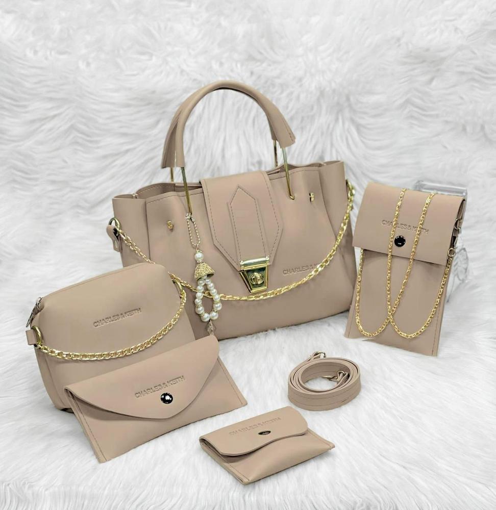 Women's Leather Handbag Set