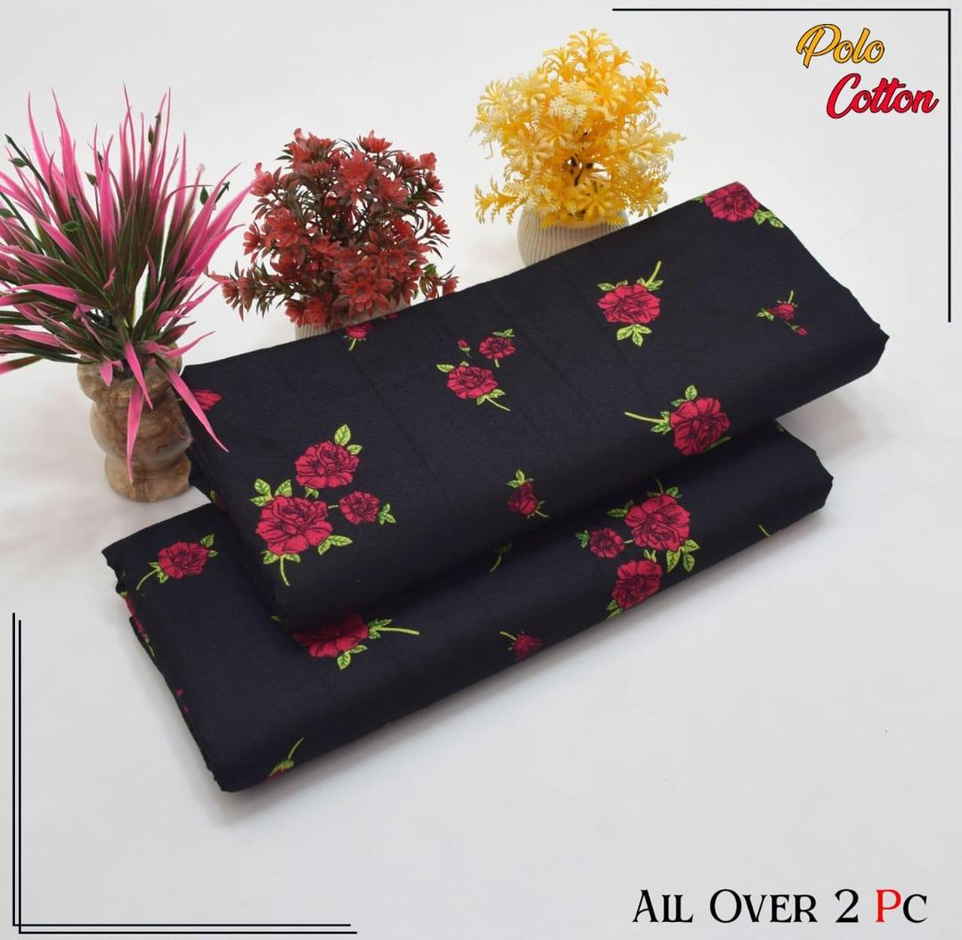 2 Pcs Women's Unstitched Printed Suit